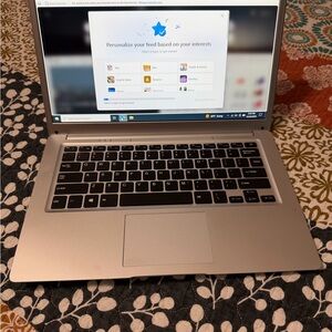 Silver Laptop with Black Keyboard